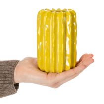 tételeket Kaktuszos Kerámia Váza, Barázdált Szerkezetű Dizájn Modern Életmódba, 13 cm, 4 Darab