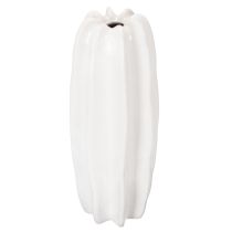 tételeket Bordázott váza, modern kerámia váza szárított virágokhoz, 40cm