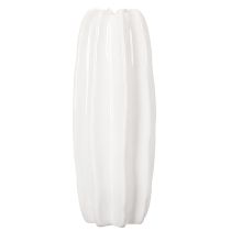 tételeket Bordázott váza, modern kerámia váza szárított virágokhoz, 40cm
