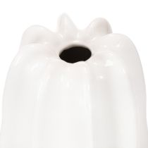 tételeket Bordázott váza, modern kerámia váza szárított virágokhoz, 40cm