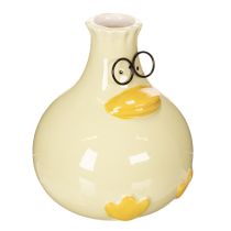 tételeket Kacsafigura váza, kerámia, vidám dizájn, modern enteriőrökbe ideális, 15 cm, 2 darab