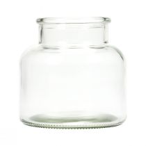 tételeket Mini vázák üveg dekoratív retro üvegvázák Ø12cm H12cm 6db