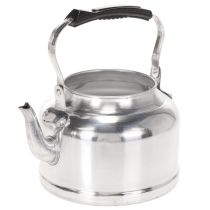 tételeket Vintage díszes teáskanna/ültető, fém cinkhatású felülettel, Ø19cm M15cm