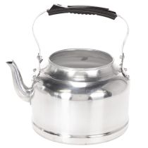 tételeket Vintage díszes teáskanna/ültető, fém cinkhatású felülettel, Ø19cm M15cm