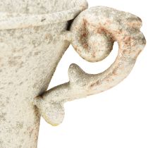 tételeket Vintage dekoratív fém csésze fogantyúval Shabby Chic H14,5cm