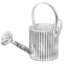 tételeket Vintage virágtartó Ø17cm, dekoratív öntözőkanna, fém virágtartó shabby chic