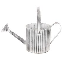 tételeket Vintage virágtartó Ø17cm, dekoratív öntözőkanna, fém virágtartó shabby chic