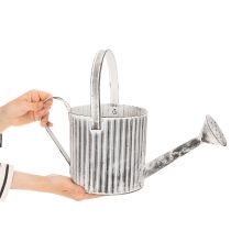 tételeket Vintage virágtartó Ø17cm, dekoratív öntözőkanna, fém virágtartó shabby chic