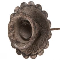 tételeket Vintage hegyes gyertyatartó behelyezhető Ø8,5cm H11,5cm 4db