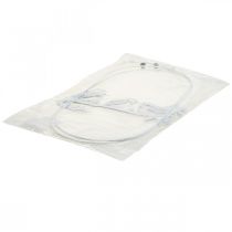 tételeket Bird deco ablakdísz rugós, fém fehér H37,5cm 2db