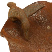 tételeket Dekoratív madárfürdő, rozsdamentes acél etető, antik madárfürdő Ø28cm H74cm
