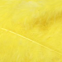 tételeket Madártoll sárga kézműves dekor toll 5cm - 10cm 20g