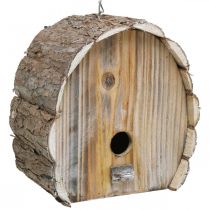 tételeket Dekoratív fészkelő doboz Madárház fából készült kerti dekoráció natúr fehér mosott H22cm sz.21cm