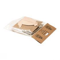 tételeket Méhsejt csirke asztaldísz húsvéti fehér narancs 11×6,5×12cm 6db