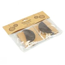 tételeket Méhsejt golyók Karácsonyi méhsejt golyók fekete arany Ø8cm 4db