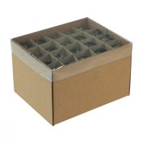 tételeket Fürjtojás dekoráció, fekete, üres, 3cm, tavaszi dekoráció, natúr dekoráció, 50 darab