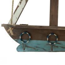 tételeket Falipolc hajó tengeri dekoratív fa gardróbszekrény 62×14cm H75cm