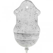 tételeket Shabby Chic falitál fém félkerek, fehér 24cm×10cm×47cm