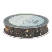 tételeket Karácsonyi szalag barna arany ajándék szalag fenyő 25mm 15m