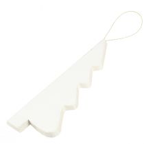 tételeket Függő karácsonyfadísz, papír, fehér és ezüst, 20 cm, 5 db-os készlet