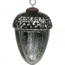 tételeket Vintage karácsonyfadísz makk üveg karácsonyi medál H14cm Ø10cm 2db