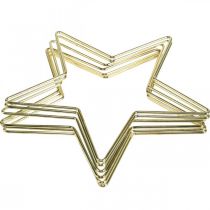 tételeket Karácsonyi dekoráció fém csillag arany dekoratív csillag medál 20cm 6 db