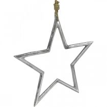 tételeket Karácsonyi dekoráció csillag, adventi dekoráció, csillag medál ezüst sz24,5cm