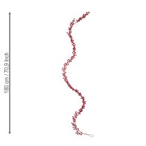 tételeket Karácsonyi műbogyós füzér piros 180 cm