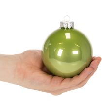 tételeket Fényes karácsonyi gömbdíszek, 10 darabos készlet, vegyes színek, 95 mm