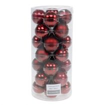 tételeket Karácsonyi golyós pohár Ø4cm Bordeaux mix 24 db
