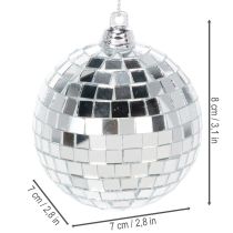 tételeket Karácsonyi gömbdísz, tükrös gömb, akasztásra, 7 cm, 6 darab