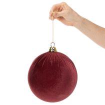 tételeket Nagy, piros bársonyhatású karácsonyfadísz, 20 cm, 3 darab