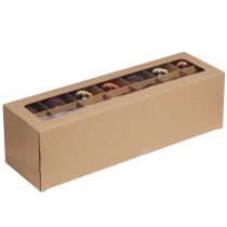 tételeket Karácsonyi labdák arany barna fagolyó üveg Ø6cm 24 db