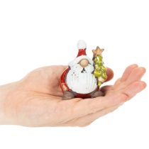 tételeket Mikulás figura karácsonyfadíszítéssel, 7 cm, 2 darab
