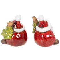 tételeket Mikulás figura karácsonyfadíszítéssel, 7 cm, 2 darab