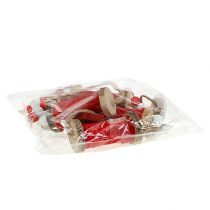 tételeket Karácsonyi díszek cérna orsó akasztható piros 4db