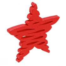 tételeket Mikulásvirág szórható piros, natúr fa 4cm 72 db