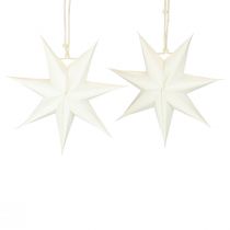 Mikulásvirág ablak, papír csillagok karácsonyi, összecsukható csillag Ø21cm 4db