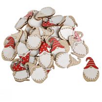 tételeket Fából készült karácsonyi törpék ragasztáshoz 2x3,5cm 48 db