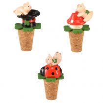 tételeket Bordugók, pezsgődugók, bordugók, szerencse szimbólumok, 6,5 cm, 3 db