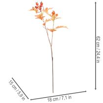 tételeket Műgalagonya ág levelekkel és bogyókkal, 62cm