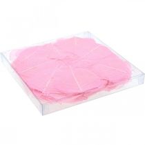 tételeket Csontvázlevelek, rózsaszín díszes fűzfalevél 5-9 cm, 200 darab - Ideális üdvözlőlapokhoz és barkácsoláshoz