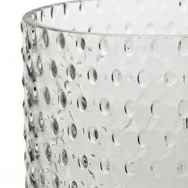 tételeket Virágváza, üvegváza, gyertyaüveg, üveglámpás Ø11,5cm H23,5cm