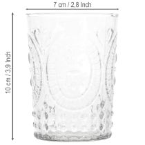 tételeket Üveg hurrikánlámpa, gyertyatartó, mécsestartó, üveg Ø7,5cm M10cm