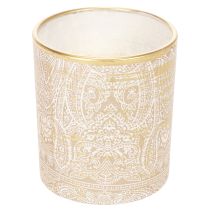tételeket Üveg mécsestartó paisley mintával, Ø8cm, M9cm, 2 darab
