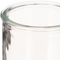 tételeket Kerek üveg gyertyatartó, átlátszó üveg, 8 cm, 3 darab