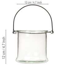 tételeket Üveg függőlámpás Ø12cm M12.5cm 2db
