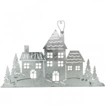 tételeket Karácsonyi dekorációs házak, fém teamécses tartó L20cm