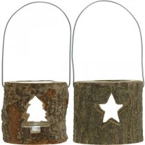 tételeket Akasztható teamécses tartó Fa 7,5cm 2db