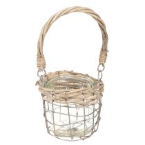 tételeket Lámpás teamécses tartó üveg fémfűz Ø10,5cm 3db